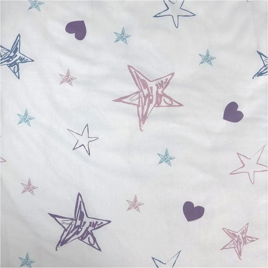 Biancheria da letto per bambini in cotone per letto singolo 140x200 cm Lilo and Stitch "Heart" – Jerry Fabrics