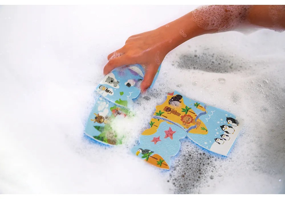 Mappa Del Mondo da Bagno - 28 pezzi
