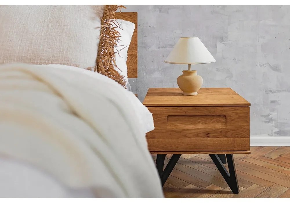 Comodino in legno di quercia Golo - The Beds