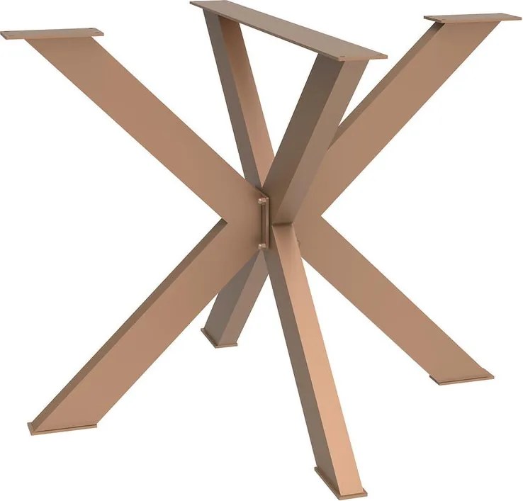 Gamba per mobili STEELMI Stella in acciaio rame opaco L 87 x P 90 x H 72 cm
