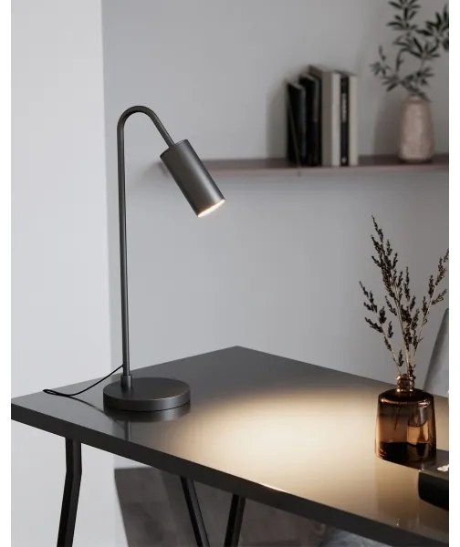 ByRydens 4002580-4002 - Lampada da tavolo CURVE 1xGU10/7W/230V nera