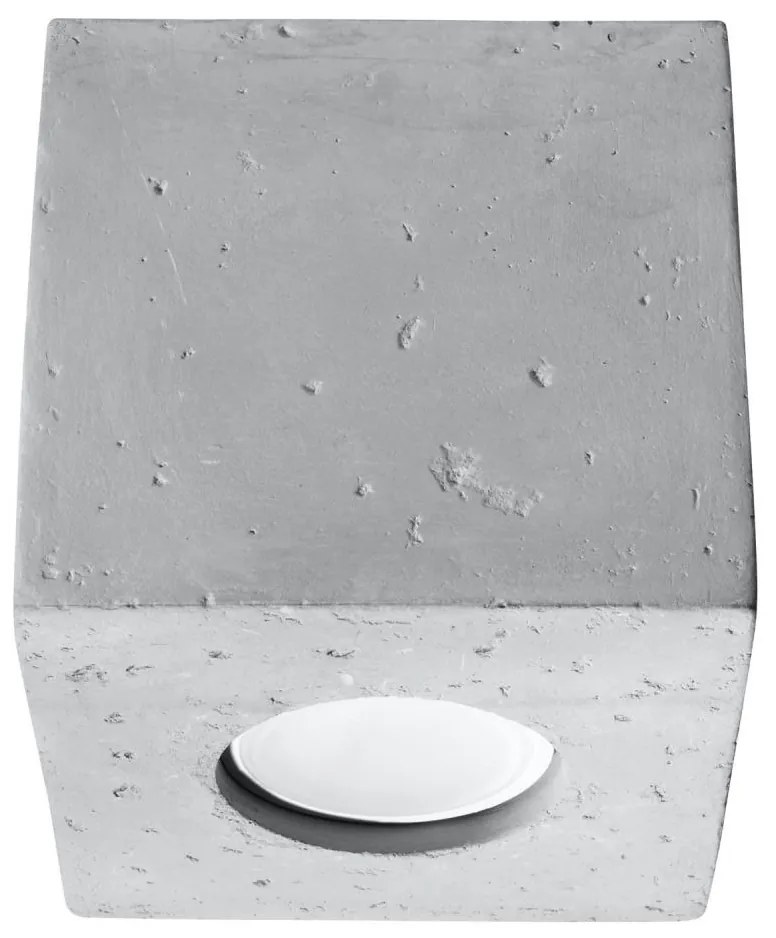 Sollux SL.0489 - Faretto QUAD 1xGU10/10W/230V calcestruzzo