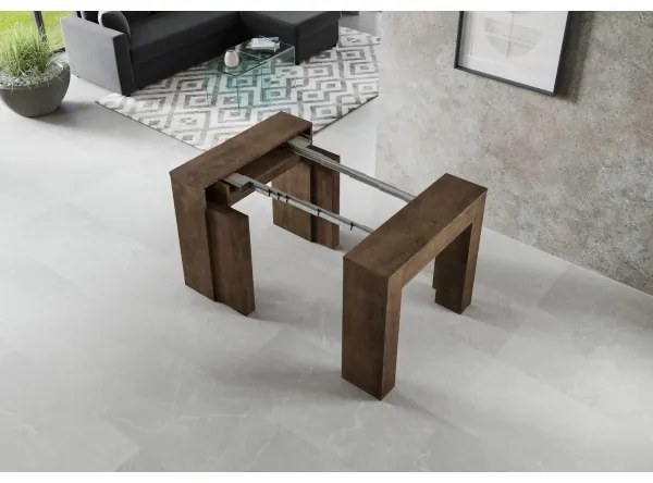 Consolle allungabile 90x49 cm New Extra Noce fino a 307 cm