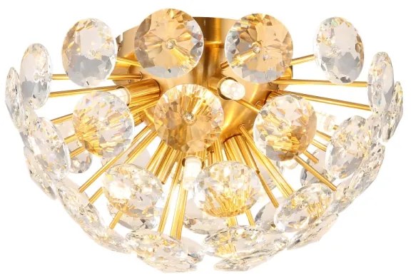 Globo 16047D - Plafoniera VIRINA 10xG9/7W/230V oro diametro 39 cm