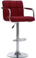 Sedia da Bar Rosso Vino in Tessuto cod mxl 70327