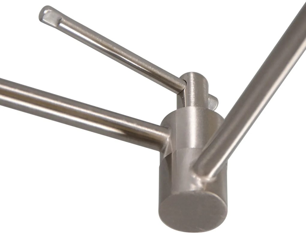 Lampada a sospensione in acciaio con paralume 35 cm bianco regolabile - Blitz