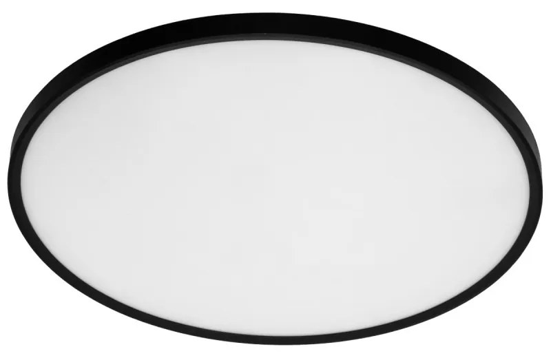 Plafoniera LED Rotonda 50W Slim CCT Bianco Variabile Ø600mm, IP20 - Nera Colore Bianco Variabile CCT