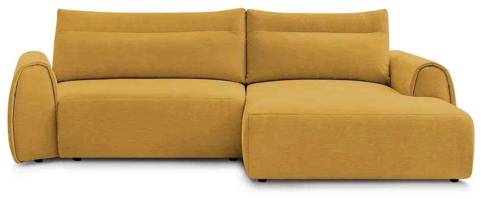 Divano angolare in giallo ocra Aden – Bobochic Paris