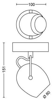 Philips 50611/31/P0 - Faretto LED RIVANO LED/4,3W/230V