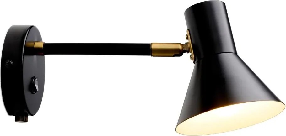 Halo Design 747450 - Applique da parete STYLE 1xE14/25W/230V nera/ottone