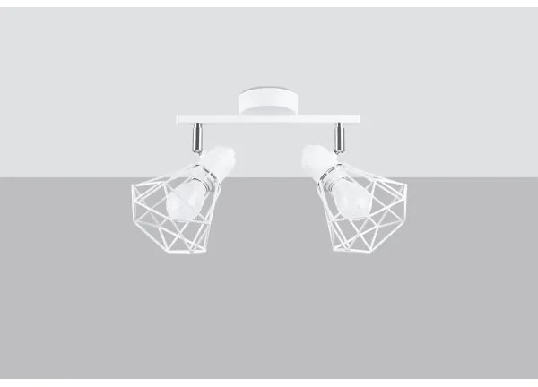 Sollux SL.1103 - Faretto ARTEMIS 2xE14/40W/230V bianco