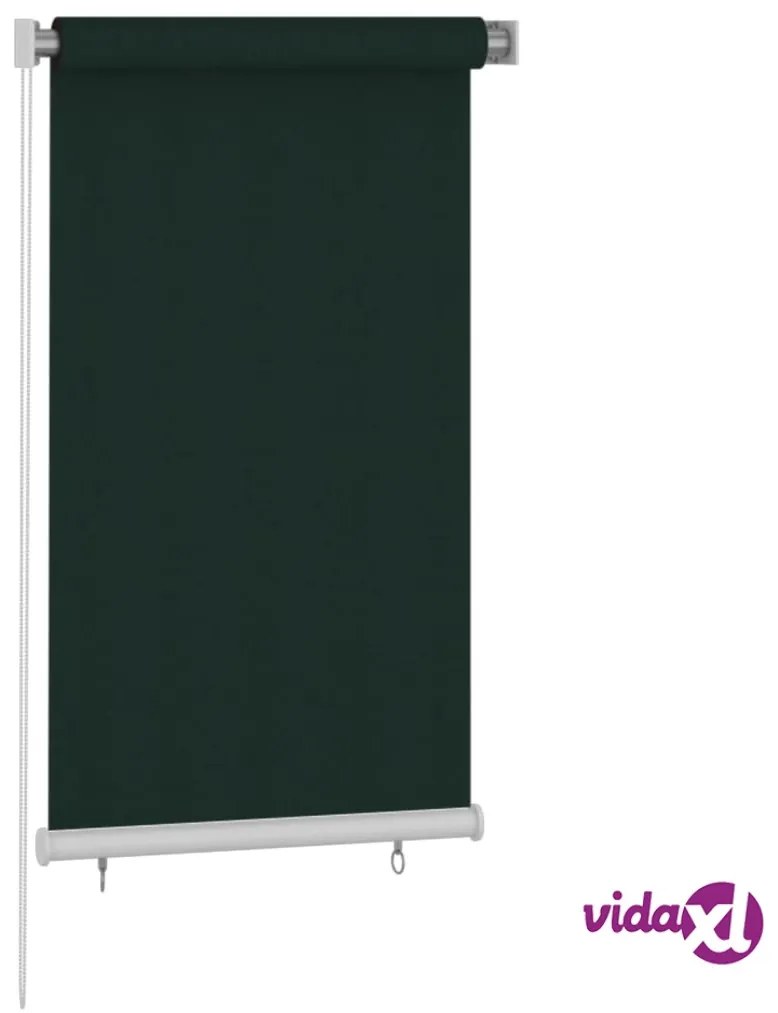 vidaXL Tenda a Rullo per Esterni 80x140 cm Verde Scuro HDPE