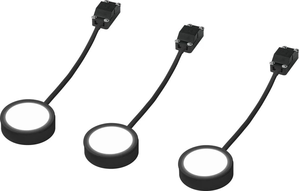Osram - Set di 3 lampade sottopensili a LED UNDERCABINET LED/3W/230V 3000K nere