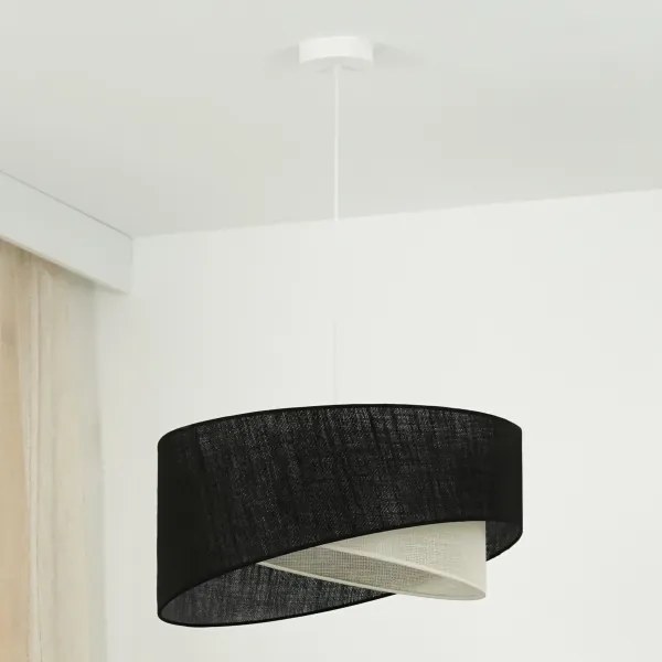 Brilagi - Lampadario LED a sospensione con filo LYRA 1xE27/15W/230V nero/color crema