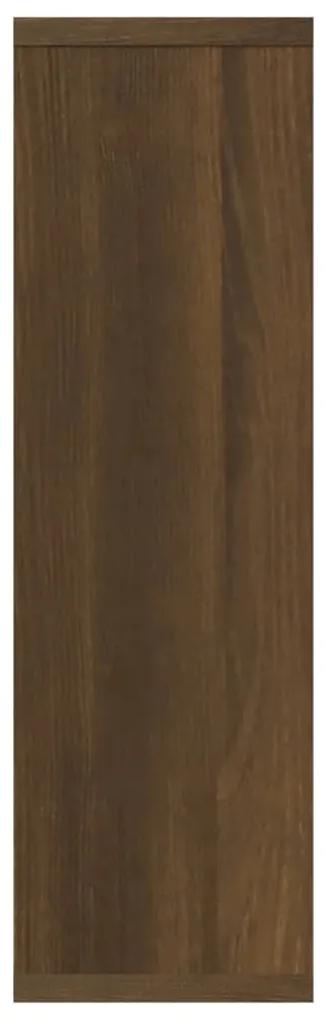 Mensola a Muro Rovere Marrone 90x16x78 cm in Legno Multistrato