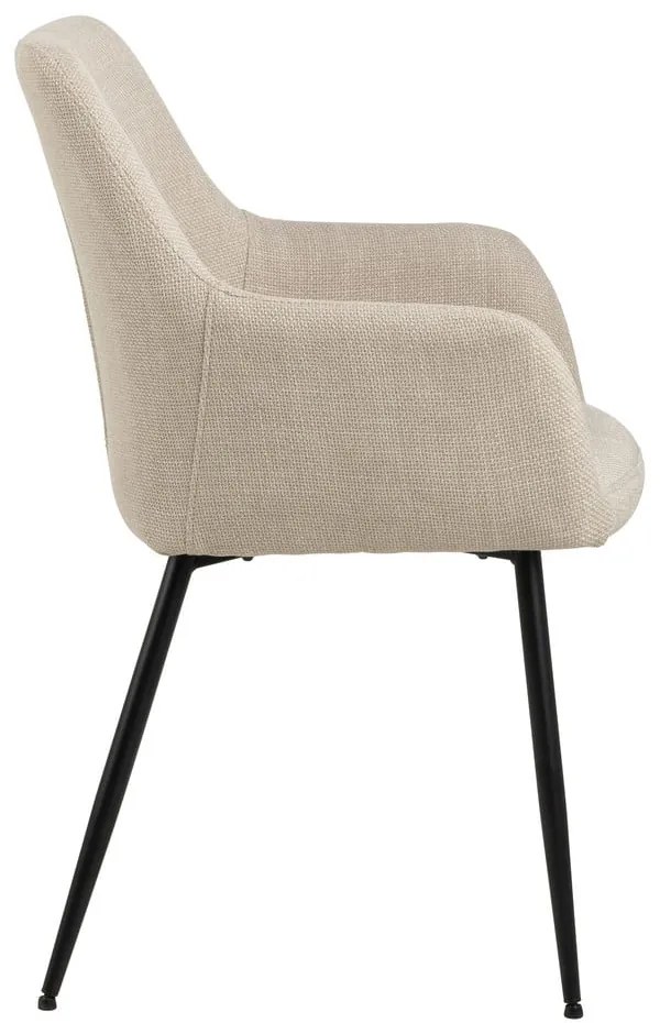 Set di sedie da pranzo beige in imbottito con braccioli 2 pz Lizzy – Actona