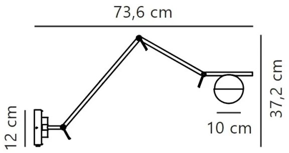 Nordlux - Applique CONTINA 1xG9/5W/230V nero