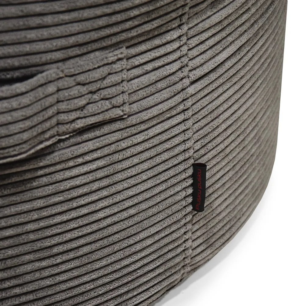 Pouf a sacco per bambini color mattone con rivestimento in velluto a coste Roll 80 – SLOWDOWN