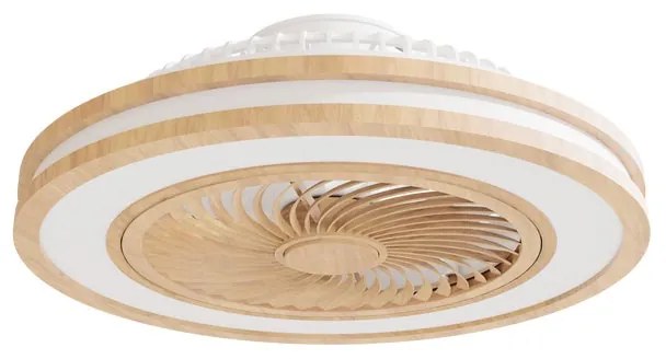 Ventilatore da soffitto Moli bianco, Ø 51 cm, CCT, dimmerabile, SULION IP20