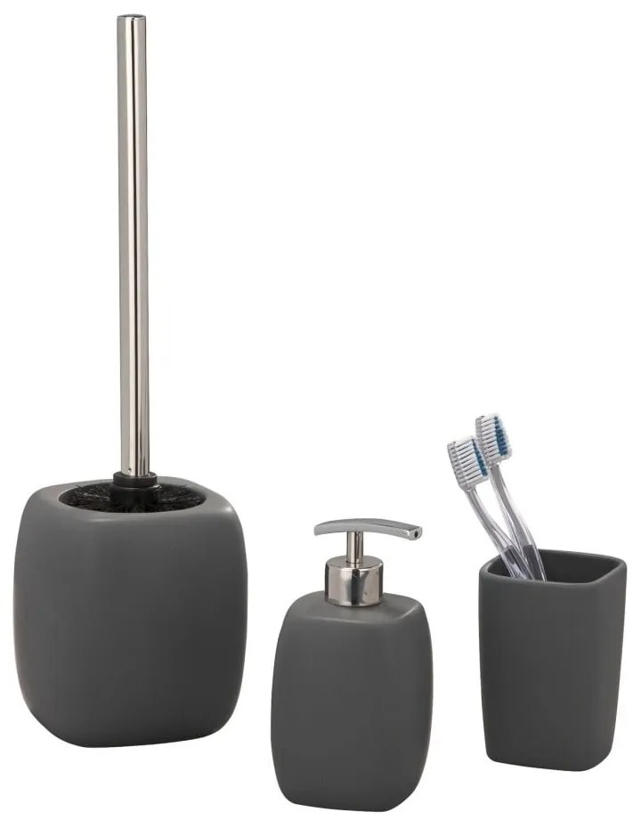 Tazza in ceramica grigia per spazzolini da denti Faro - Wenko