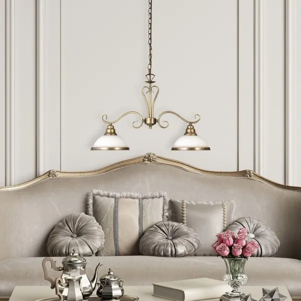 Rabalux 2757 - Lampadario ELISETT 2xE27/60W/230V