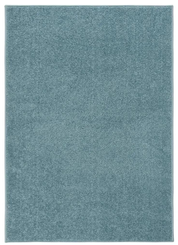 Tappeto a Pelo Corto 140x200 cm Blu