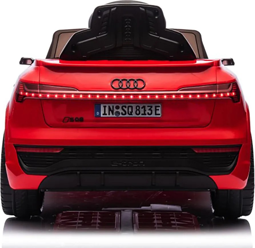 Macchina Elettrica per Bambini 12V Licenza Ufficiale Audi SQ8 E-Tron con Telecomando e Sedile Pelle Rosso...