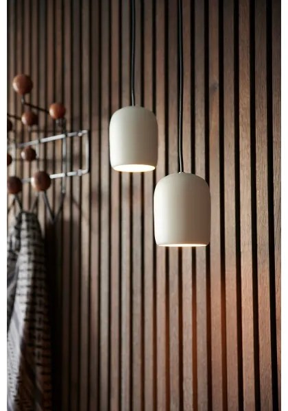 Nordlux - Lampadario a sospensione con filo NOTTI 1xE27/25W/230V grigio