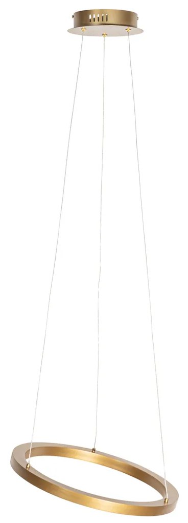 Lampada a sospensione dorata 40 cm con LED dimmerabile a 3 livelli - Girello