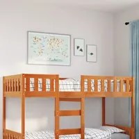 Letto Bambini senza Materasso Marrone Cera 90x190 cm Legno Pino 855020