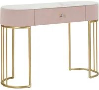 Console Montpellier Rosa 100x40x75 cm in Ferro Legno