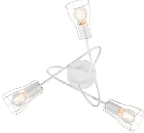 Lampadario a plafone OXFORD 3xE27/15W/230V bianco