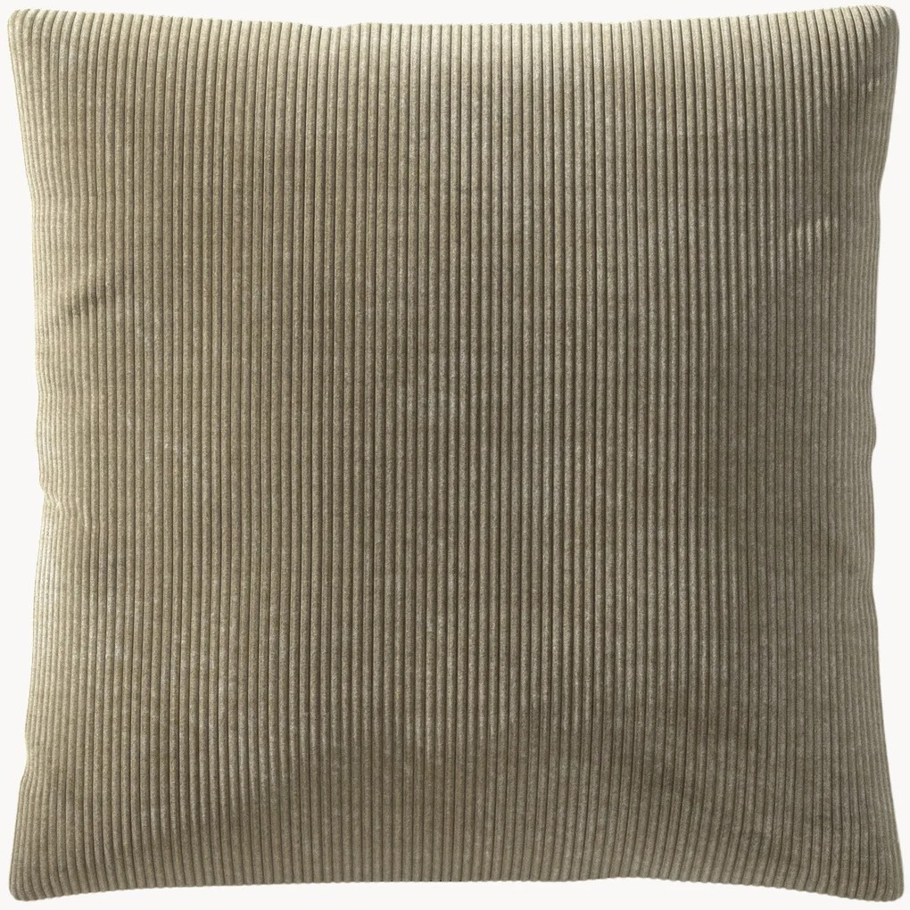 Cuscino grande in velluto a coste Vetsak, 60 x 60 cm