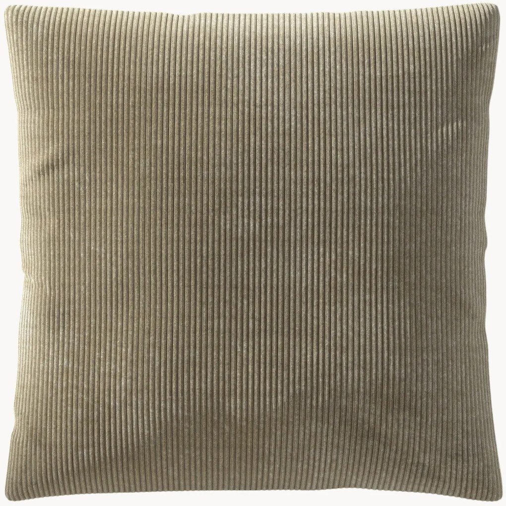 Cuscino XL in velluto a coste Vetsak, 100 x 100 cm