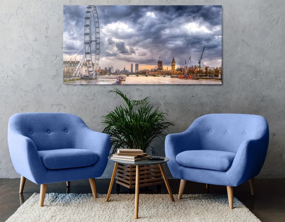 Quadro su tela – Londra unica e il fiume Tamigi