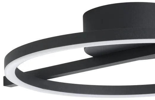 Eglo 901113 - Plafoniera LED dimmerabile AMANDOLO LED/17W/230V nero + +TC