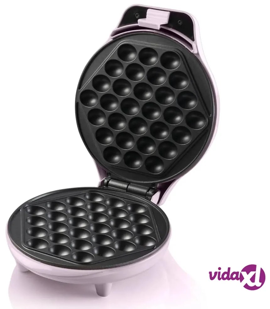 Bestron Piastra per Waffle con Bolle ABWM300P 700 Rosa