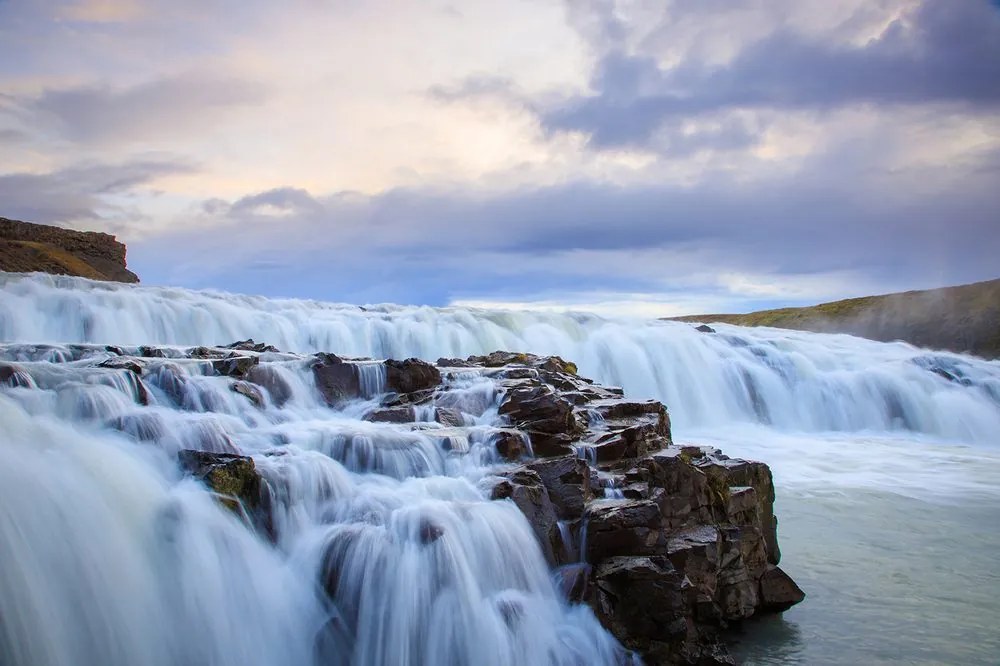 Carta da parati autoadesiva – Cascate in Islanda