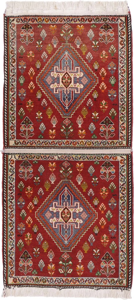 Gashghai Tappeto persiano 130 x 60 (Iran) Annodato A Mano