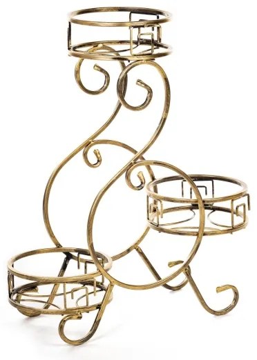 Portafiori 64x60 cm oro