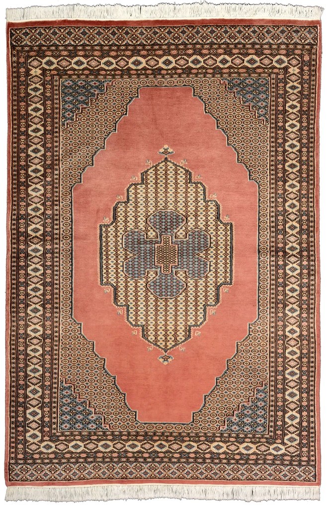 Bokhara Tappeto orientale 210 x 140 Beige (Pakistan) Annodato A Mano