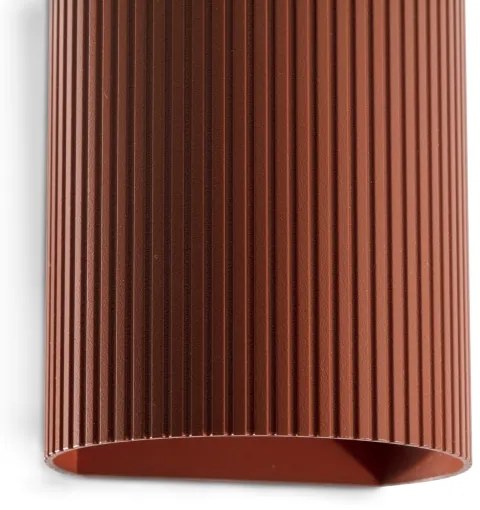 FARO 40529 - Applique SOLE 1xGU10/8W/230V color mattone ondulato arrotondato