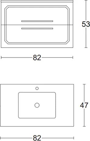 Mobile bagno sospeso 102 cm MAYA2 Grafite Opaco con lavabo in ceramica