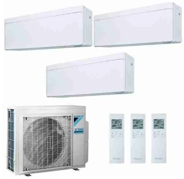 Daikin - Climatizzatore Condizionatore Trialsplit Stylish 3MXM68A + FTXA35AW + FTXA35AW+FTXA35AW 12+12+12 12000+12000+12000 btu modello 2022 wifi