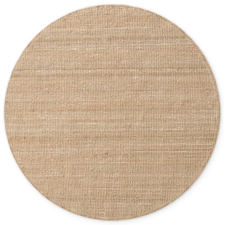 Tappeto rotondo di colore naturale in iuta ø 200 cm Bouclé Jaipur – Hanse Home