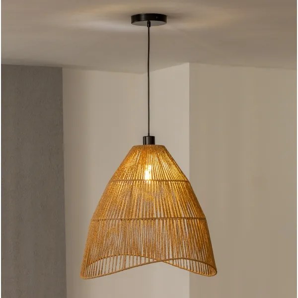 Brilagi - Lampadario LED sospeso con cavo CERIA BOHO, 1xE27/40W/230V, Ø 50 cm, marrone