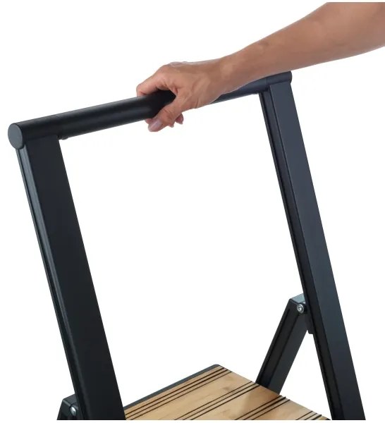 WENKO 50482100 - Scaletta ALU-DESIGN 44x101 cm nero