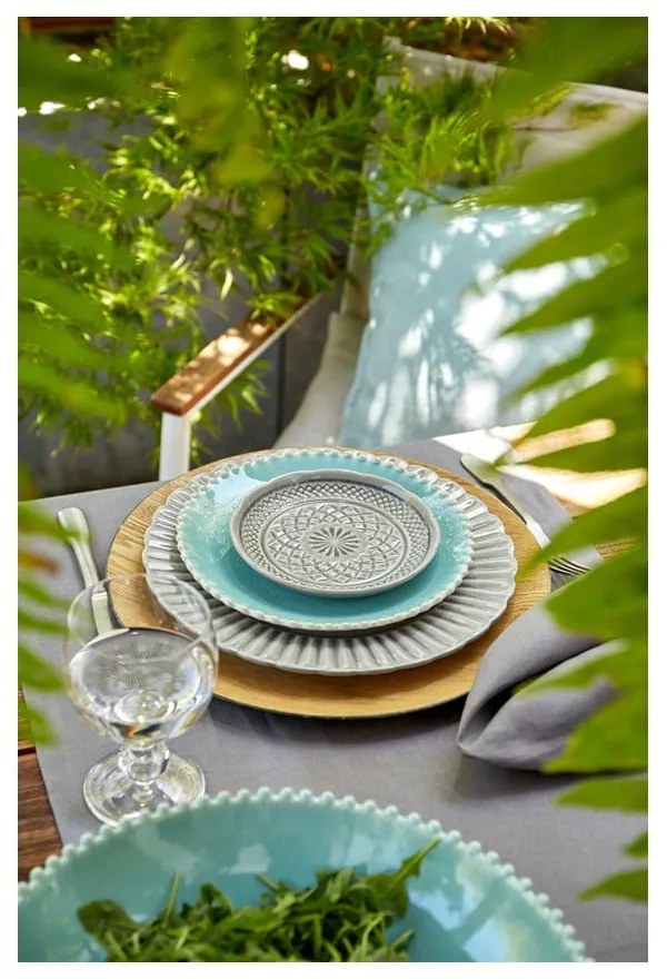 Piatto da dessert in gres grigio , ⌀ 15 cm Cristal - Costa Nova