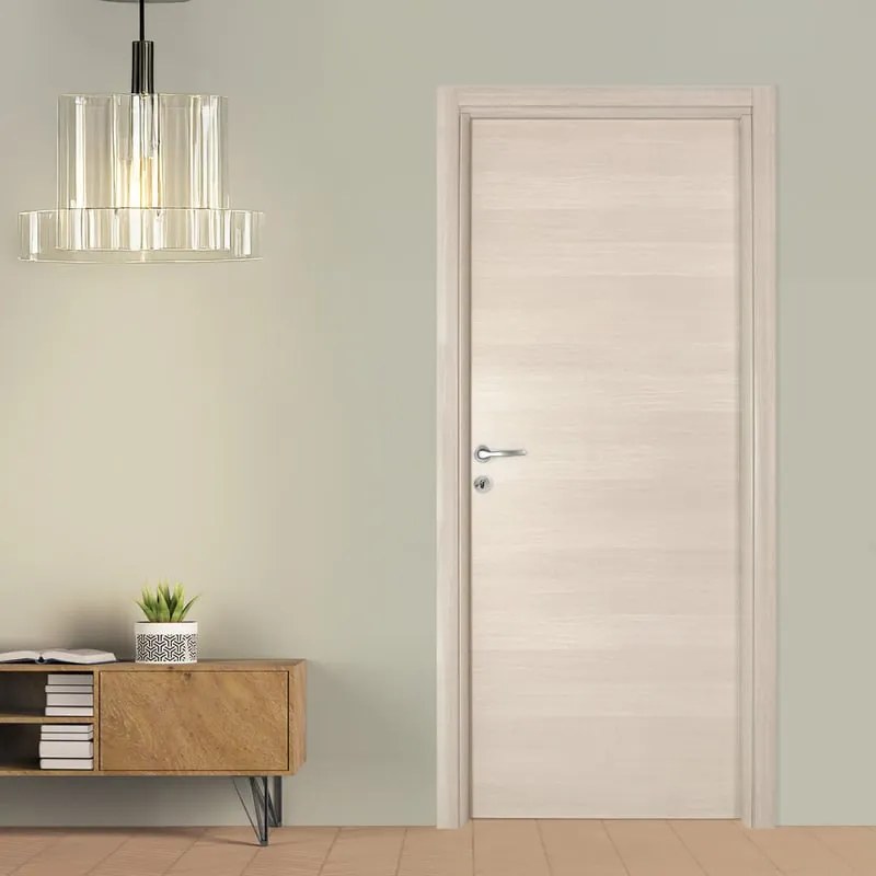 Porta battente Sea ecru L 70 x H 210 cm reversibile