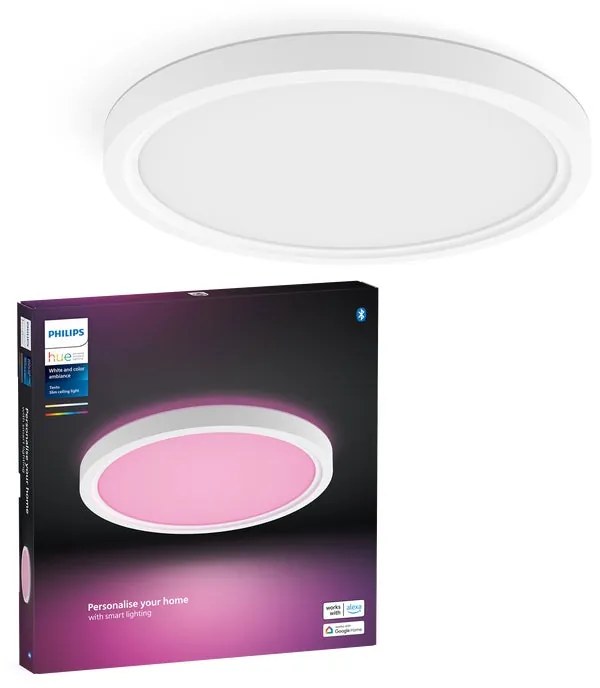 Plafoniera LED design Tento White&Color Ambiance 30 cm WH Ø  cm dimmerabile, 2200 lumen PHILIPS HUE
